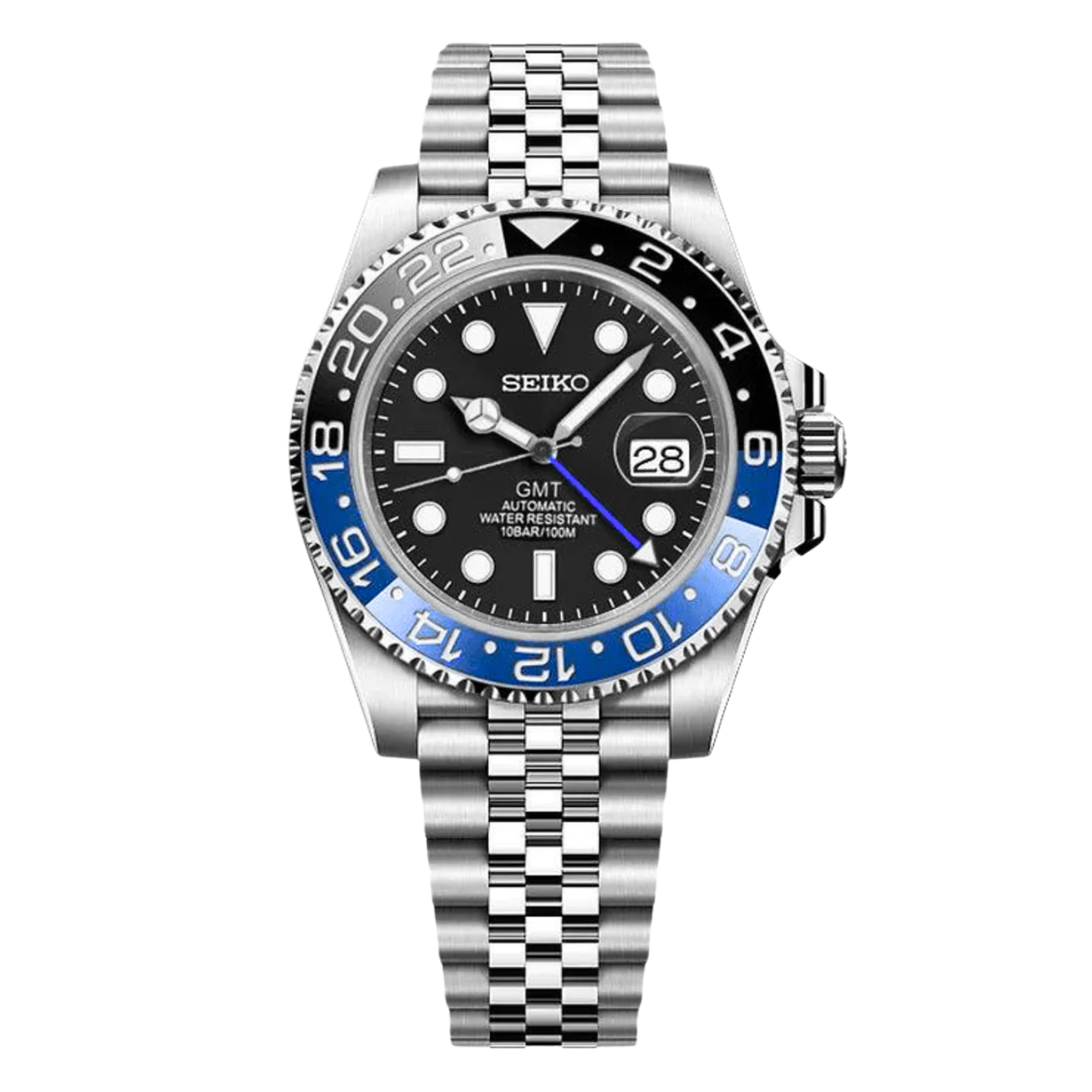 Seiko Mod Batgirl on a white background