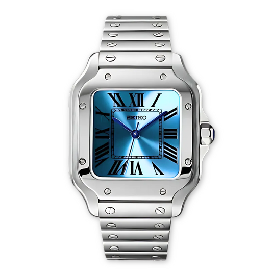 Seiko Mod Watch Tiffany Light Blue Dial, SIlver 